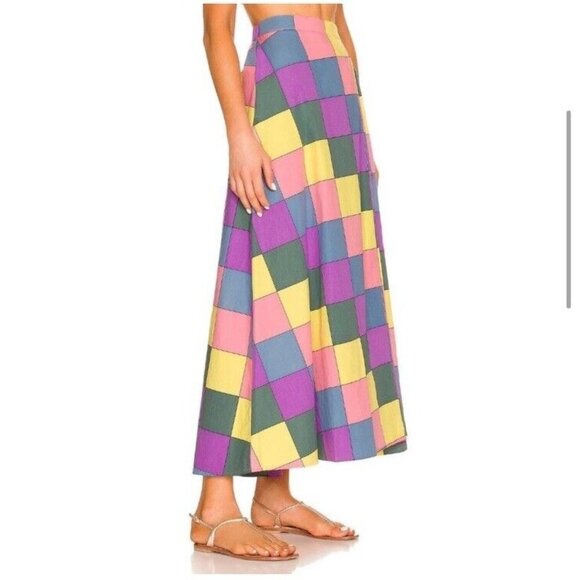 SWF Cuixmala Maxi Skirt Cuixmala Check - Picture 6 of 9